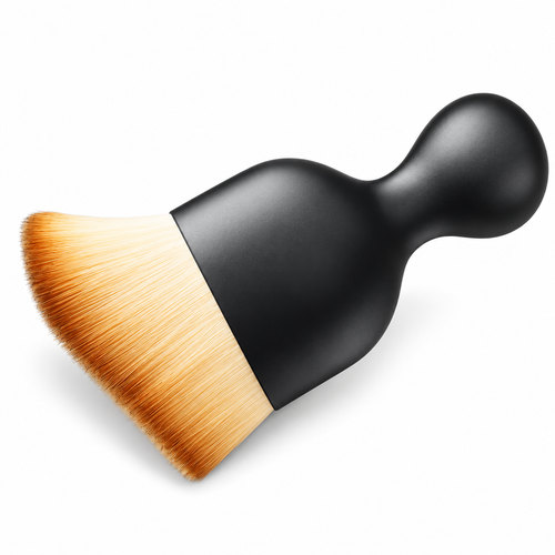 Compact Soft Dusting Brush – Black